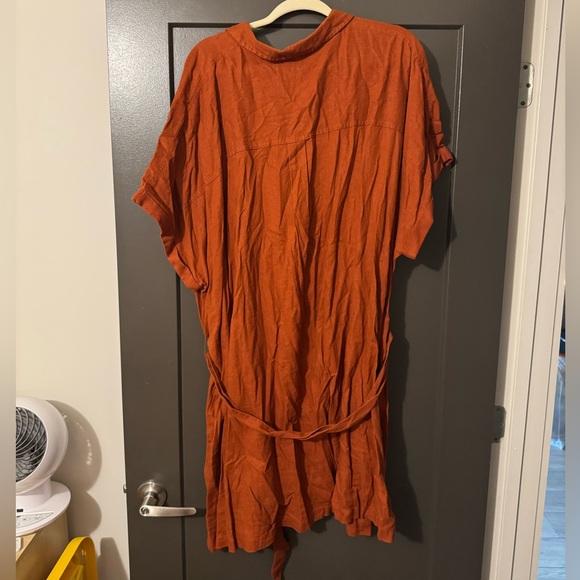 Rust Button-Up dress - Picture 3 of 5
